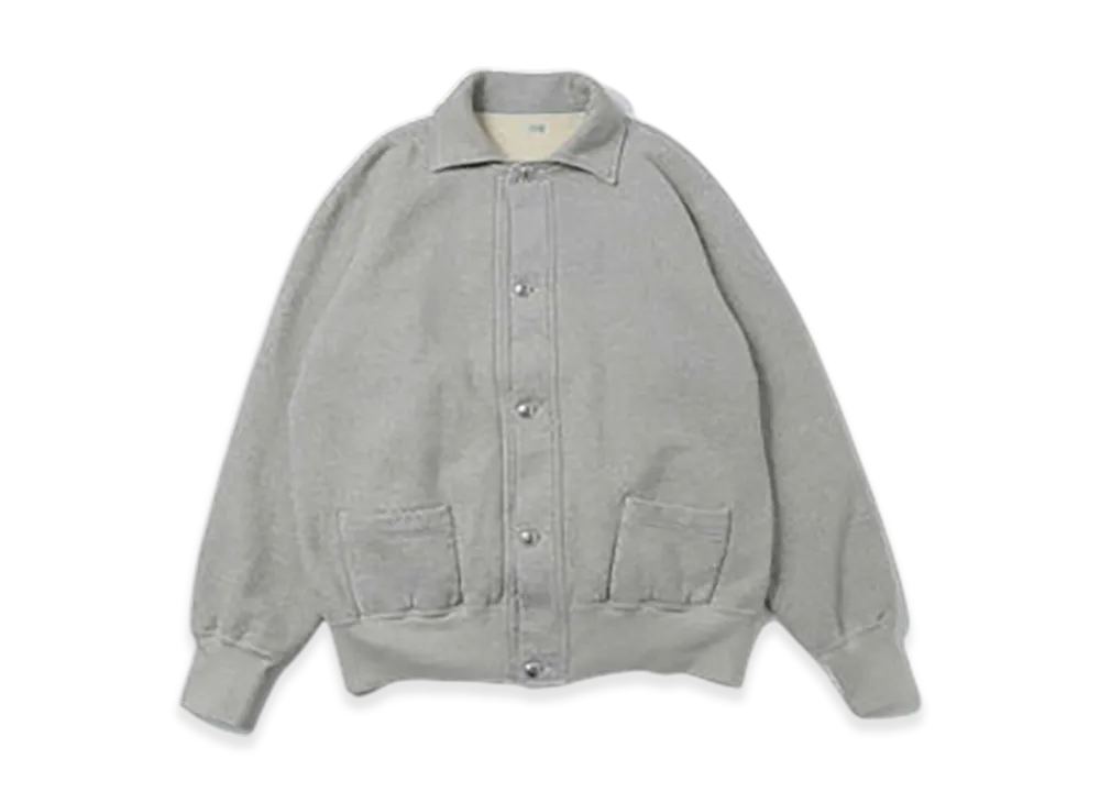 A.PRESSE Vintage Sweat Cardigan "Gray"