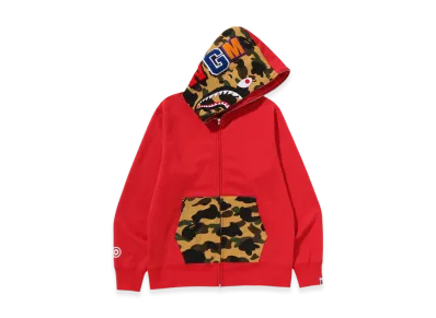 A BATHING APE Shark Full Zip Hoodie "Red"