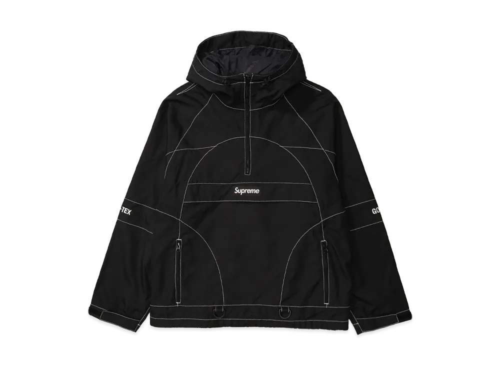 シュプリーム ゴアテックス コントラスト ステッチ アノラック "ブラック"