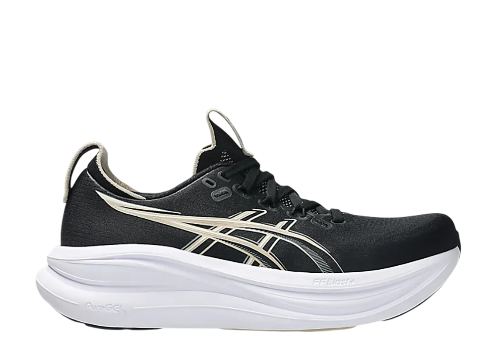 アシックス ウィメンズ ゲルニンバス28 "ブラック/フェザーグレー"