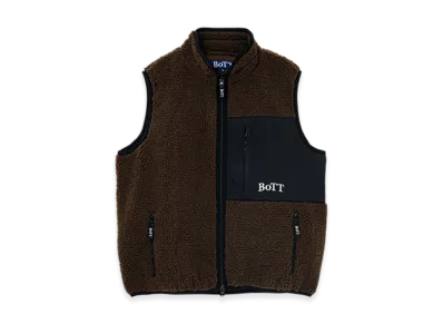 BoTT Fleece Zip Up Vest "Brown"