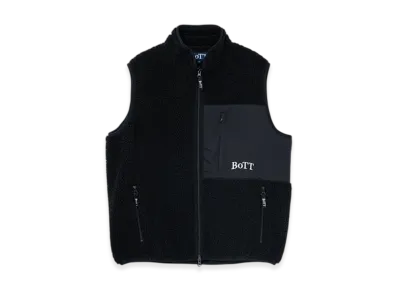 BoTT Fleece Zip Up Vest "Black"