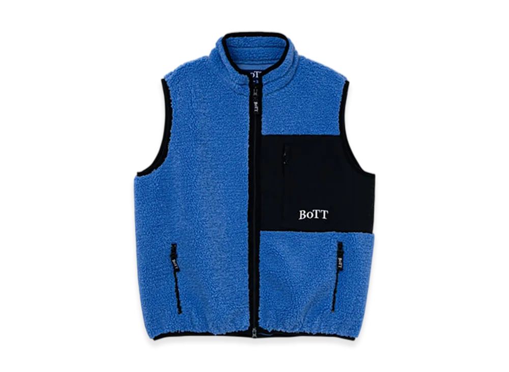 BoTT Fleece Zip Up Vest "Slate Blue"
