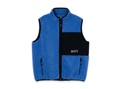 BoTT Fleece Zip Up Vest "Slate Blue"