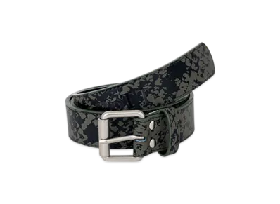 BoTT Python Printed Leather Belt "Olive"