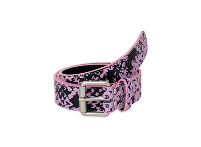BoTT Python Printed Leather Belt "Pink"