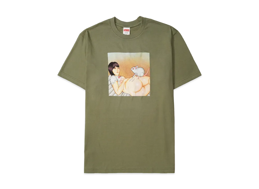 シュプリーム マウス Tシャツ "オリーブ"