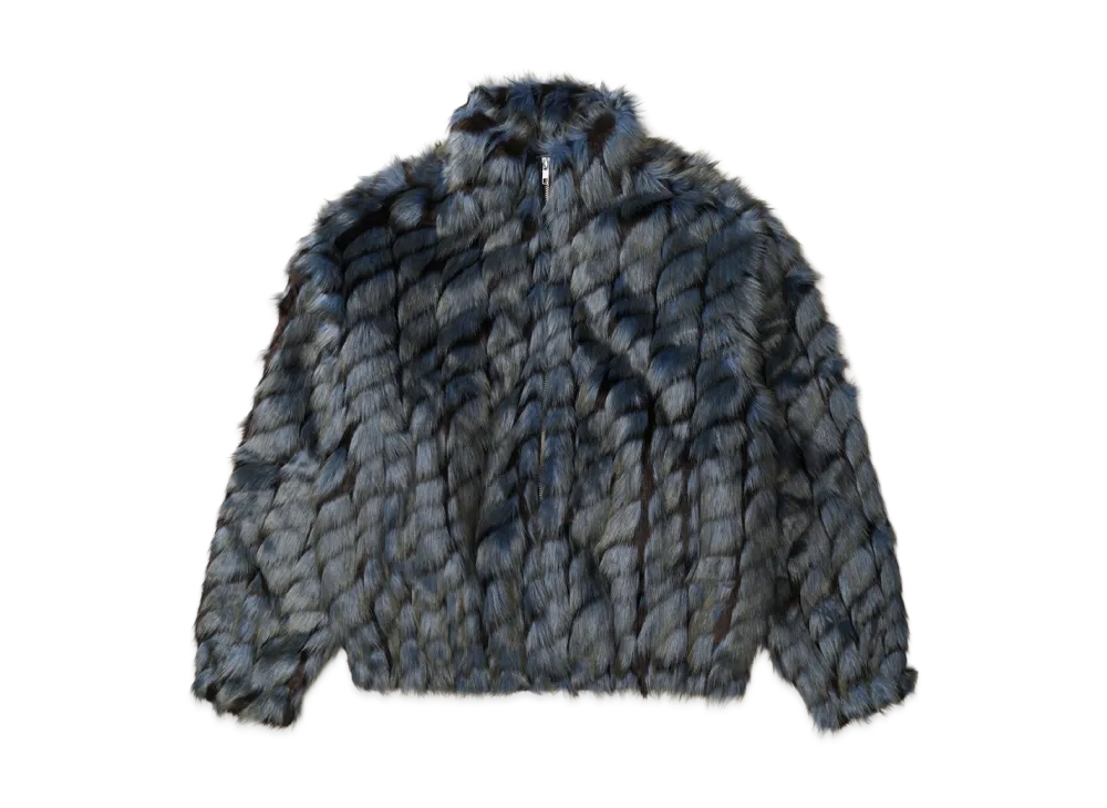 Supreme 2-Tone WINDSTOPPER Faux Fur Jacket "Blue"
