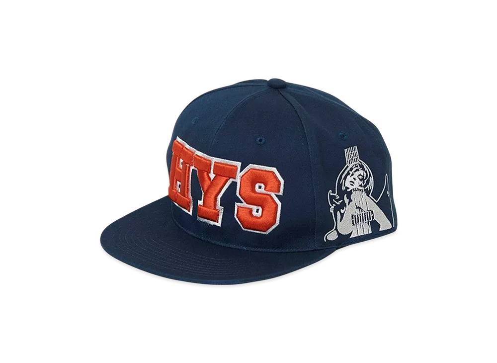 HYSTERIC GLAMOUR HYS Guitar Girl Embroidered Cap "Navy"