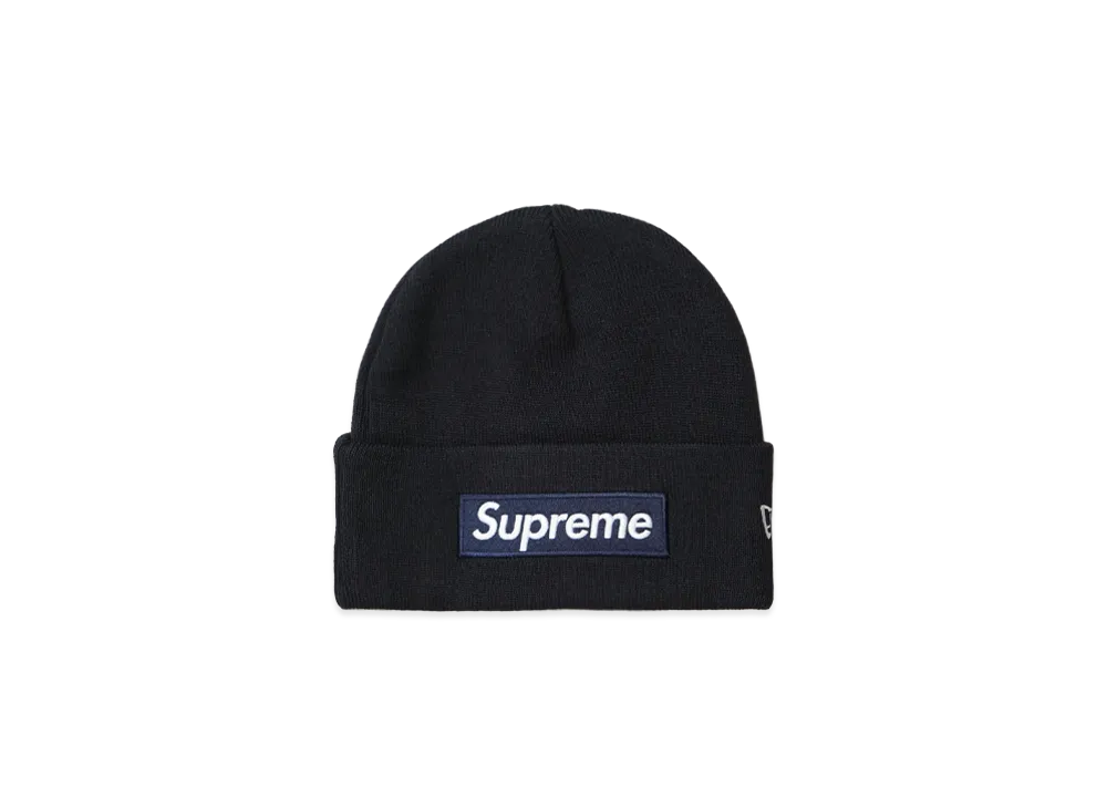 Supreme x NEW ERA Box Logo Beanie (25FW) "Navy"