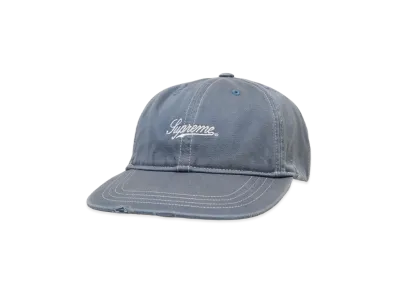 Supreme Distressed Script 6-Panel "Slate"