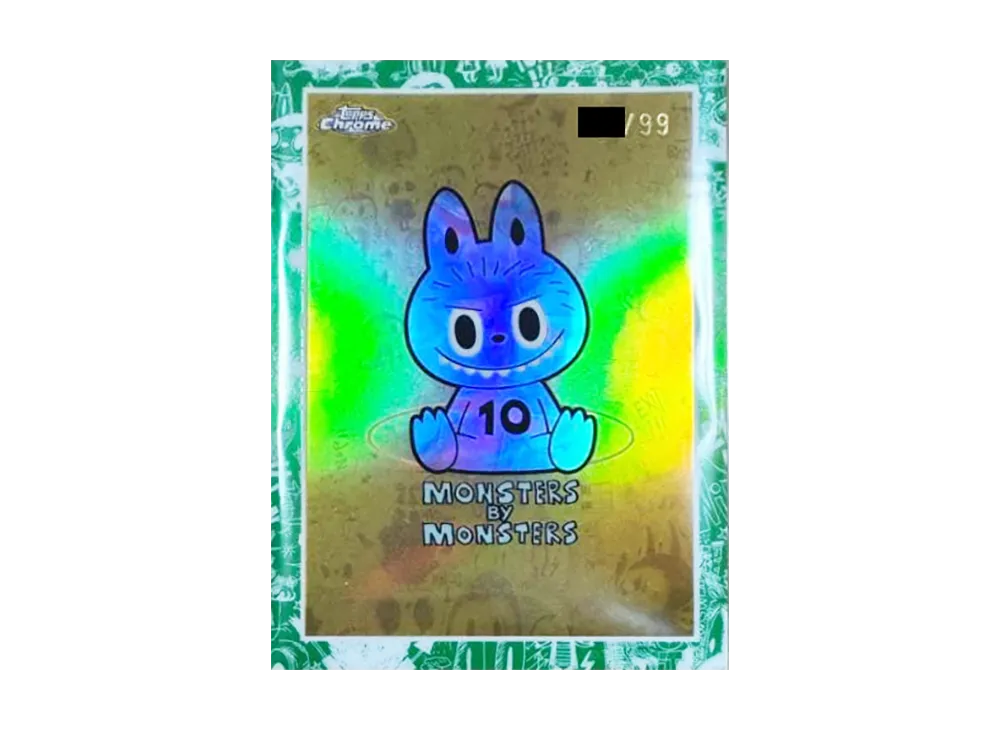 その他 Topps Labubu MONSTERS BY MONSTERS #04 Monsters By Monsters Green [4](Topps Chrome 