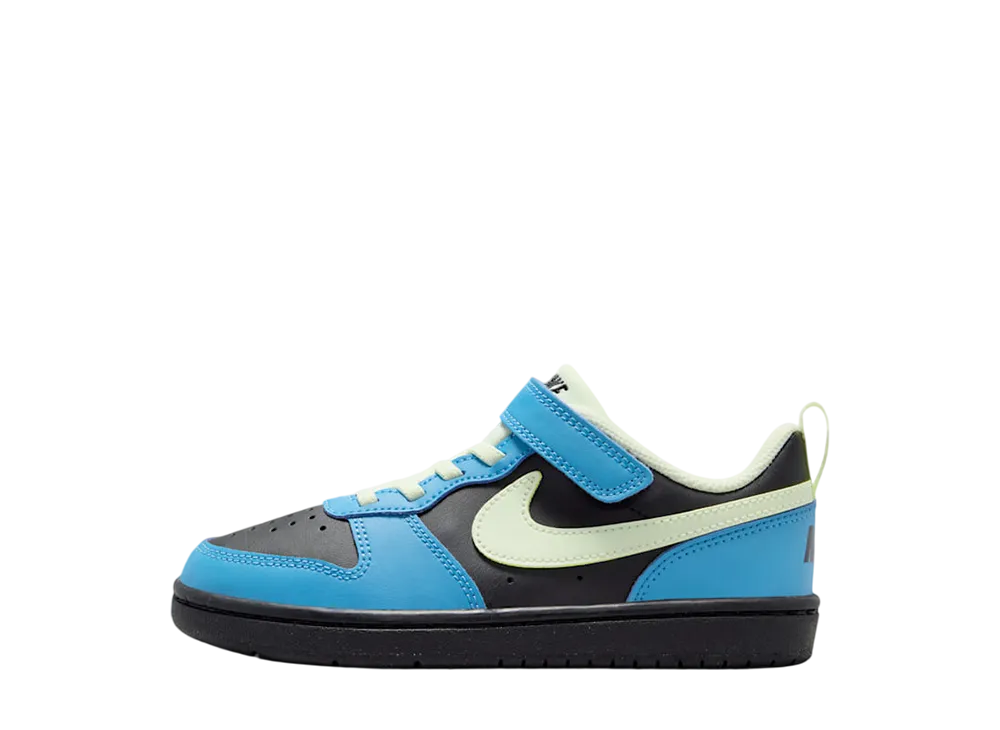 ナイキ PS コートボロー ロー リクラフト "ブラック/ダッチブルー/ファントム/ボルトティント" (キッズ)