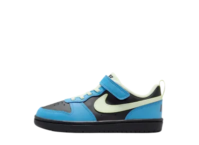 Nike PS Court Borough Low Recraft "Black/Dutch Blue/Phantom/Volt Tint"