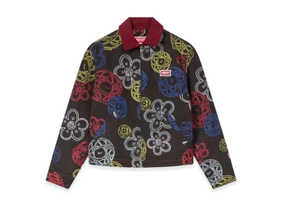 KENZO x Futura 2000 Embroidered Zip-Up Utility Jacket "Chocolate"