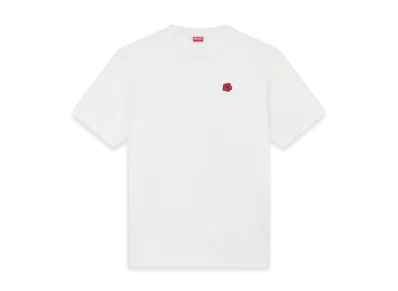 KENZO Boke Flower Embroidered T-Shirt In Cotton "Off White"
