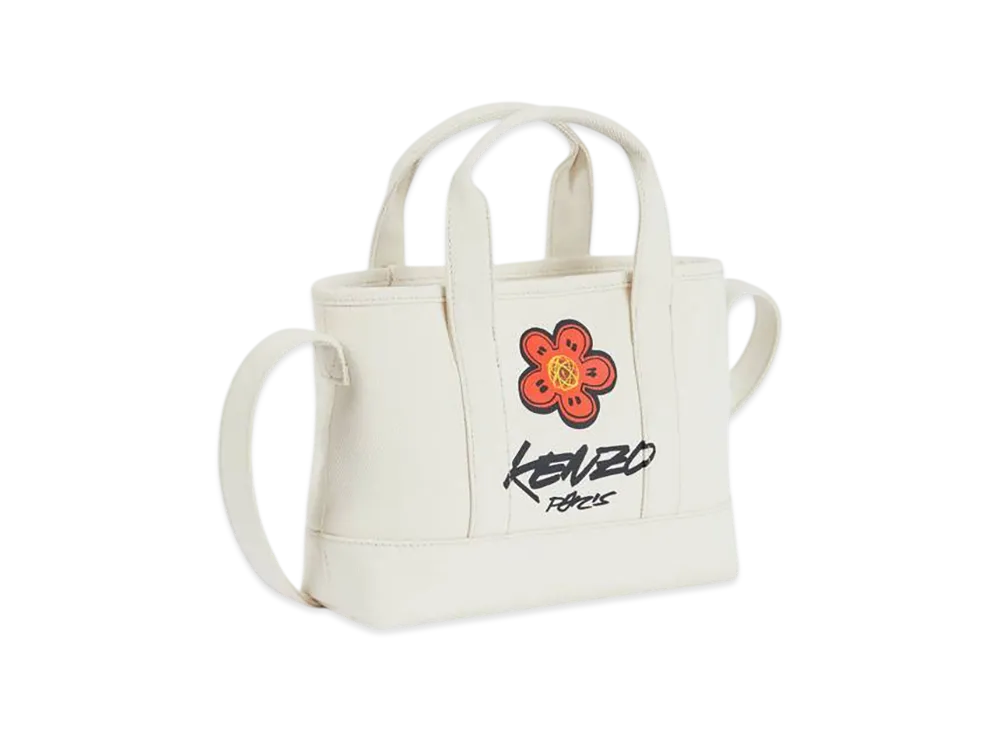 KENZO x Futura 2000 Canvas Kenzo Utility Small Tote Bag "Ecru"