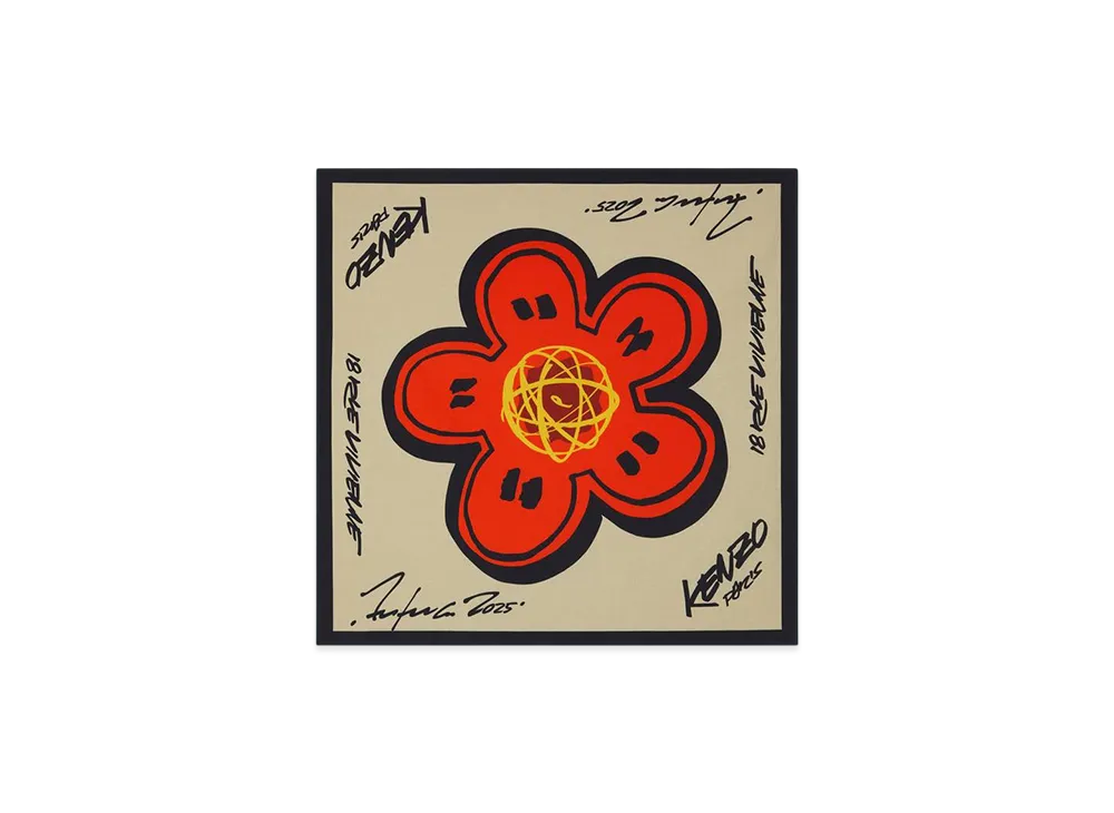 KENZO x Futura 2000 Cotton Bandana "Cream"