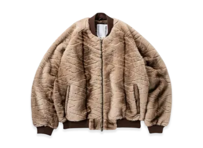 TIGHTBOOTH T Quilt Fur Ma-1 "Brown"