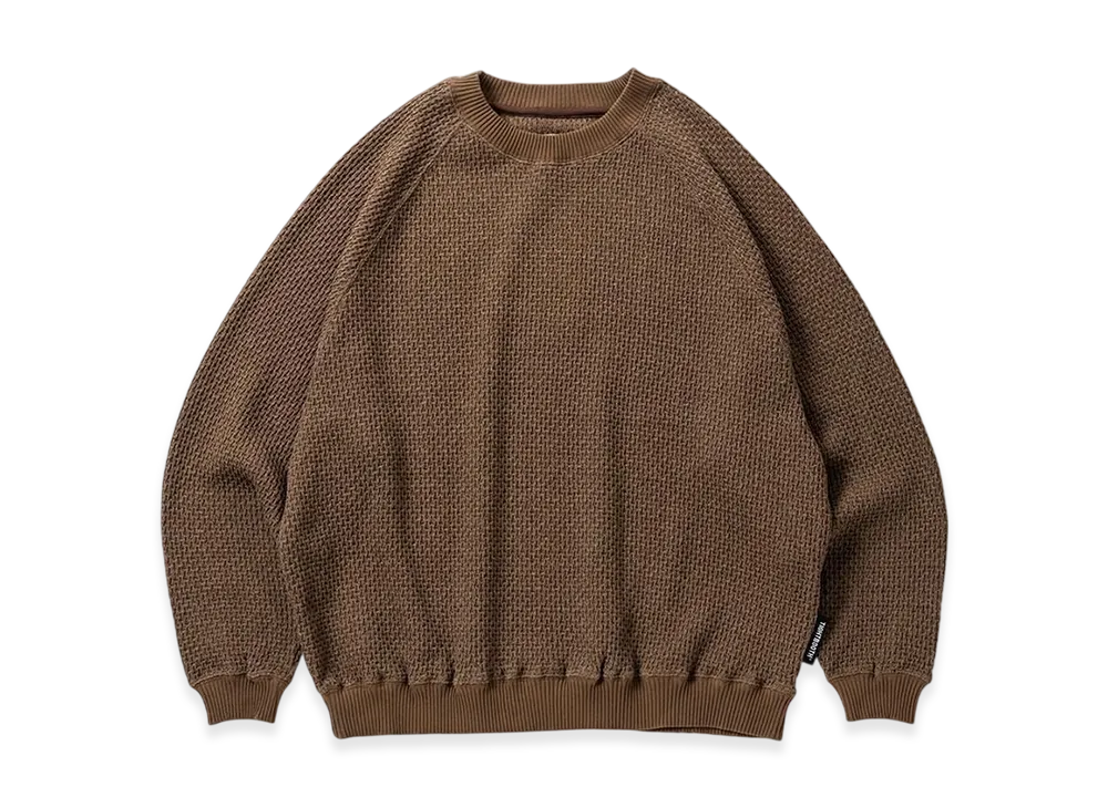 TIGHTBOOTH Chain Crew Knit "Brown"
