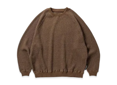 TIGHTBOOTH Chain Crew Knit "Brown"