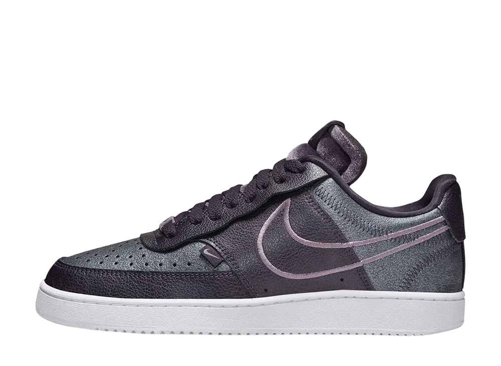 ナイキ ウィメンズ コートビジョン ロー プレミアム "ケーブパープル/ホワイト"