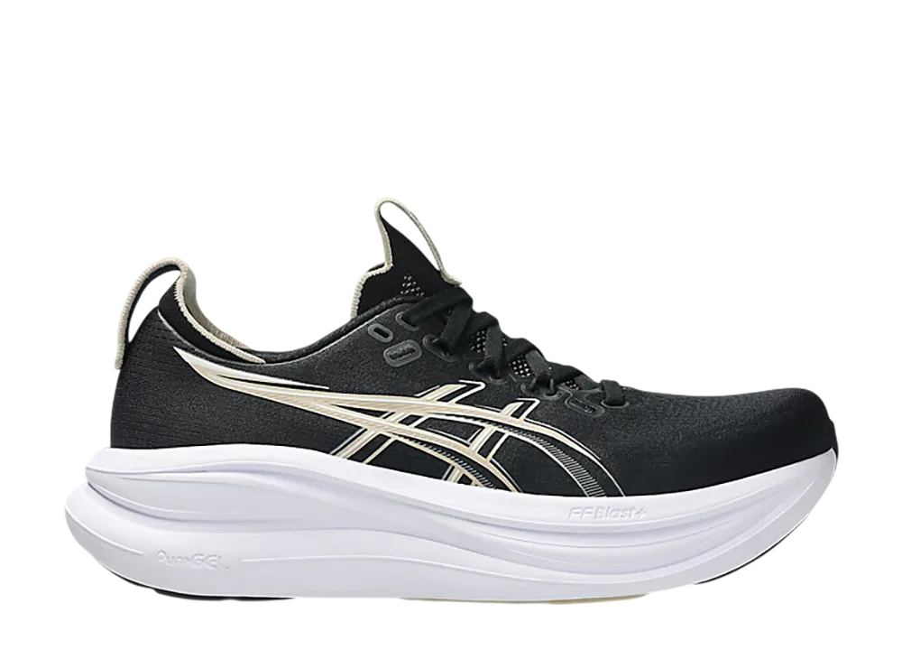 アシックス ウィメンズ ゲルニンバス28 ワイド "ブラック/フェザーグレー"