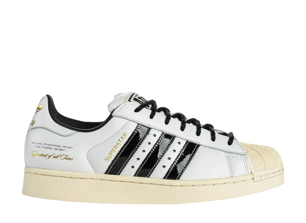 シューパレス × モハメド・アリ × アディダス スーパースター "クラウドホワイト/コアブラック"