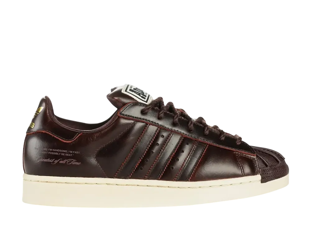 Shoe Palace × Muhammad Ali x adidas Superstar "Brown/Cloud White"