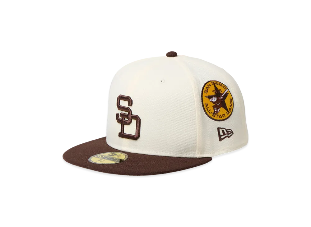 NEW ERA 59Fifty MLB 2-Tone San Diego Padres Cooperstown "Wine Cork/Burntwood"