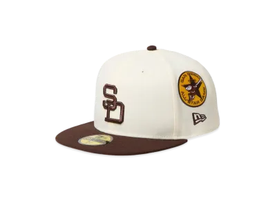 NEW ERA 59Fifty MLB 2-Tone San Diego Padres Cooperstown "Wine Cork/Burntwood"
