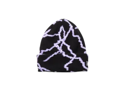 NEW ERA Basic Cuff Knit Lightning "Black/Light Purple"