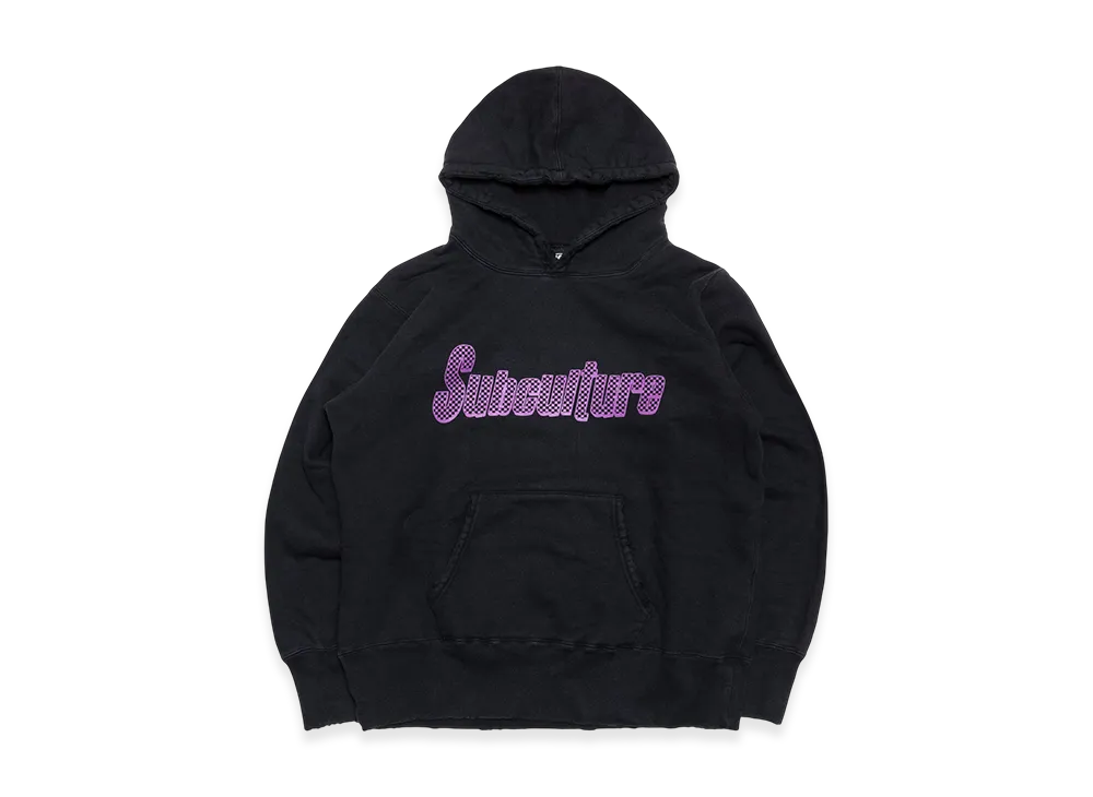 SubCulture Checker Logo Damaged Hoodie "Black"
