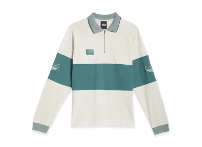 adidas Originals Shmoofoil Heavyweight Rugby Long Sleeve Shirt "Alumina/Prelvd Violet Mel"