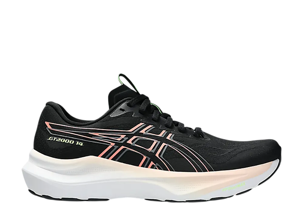 Asics Women's GT-2000 14 "Black/Sun Coral"