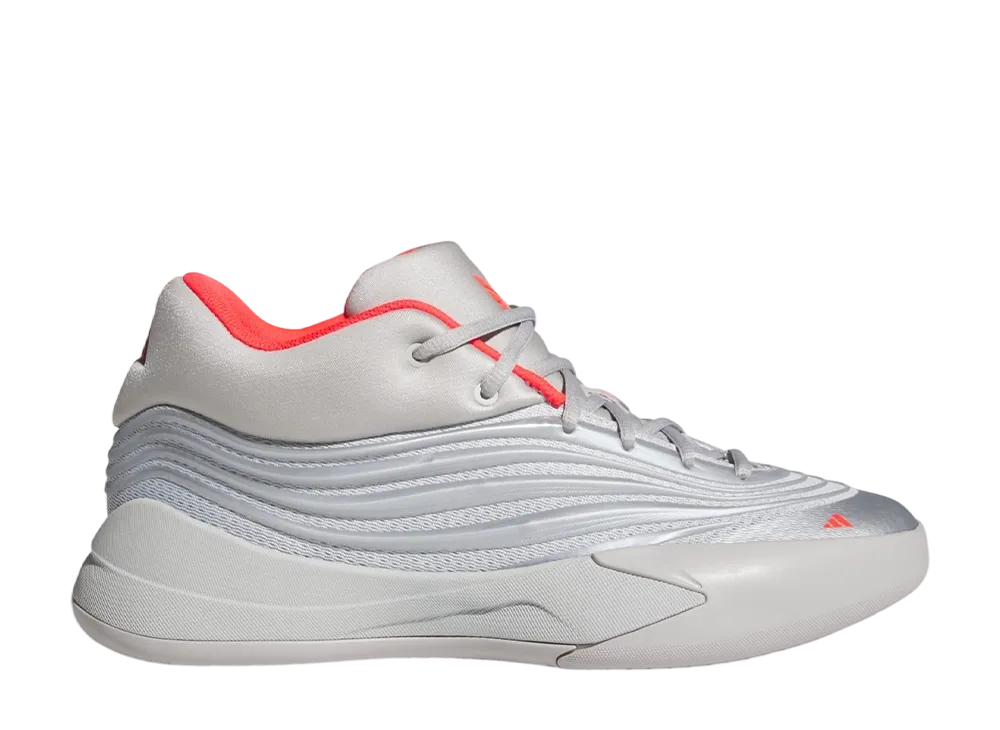 アディダス デイム10 "シルバーメタリック/グレーツー/ルシッドレッド"