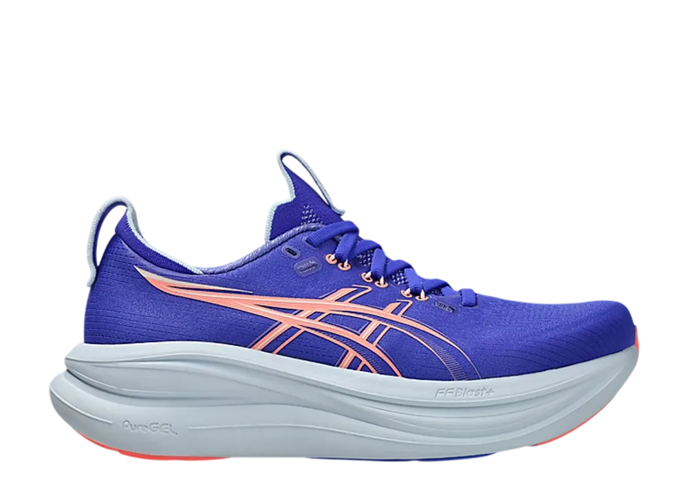 アシックス ウィメンズ ゲルニンバス28 "コバルトバースト/サンコーラル"