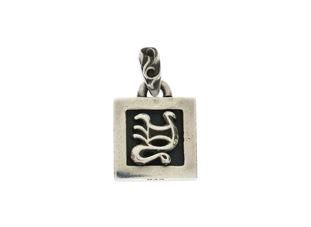 Chrome Hearts Framed Letter Block Alphabet Charm (Y) "Silver"