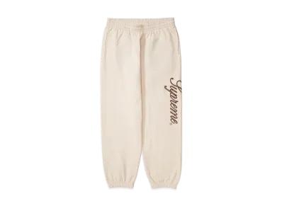Supreme Embroidered Script Sweatpant "Stone"