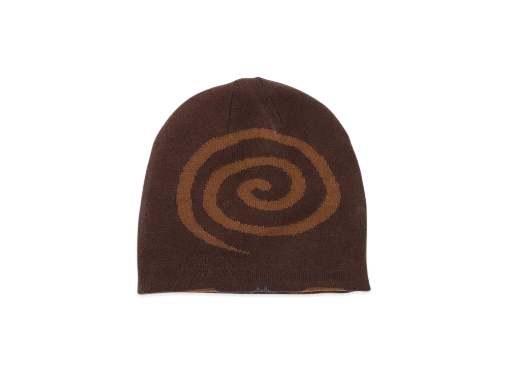 SOL soonerorlater Ex Plaid Reversible Beanie "Brown"