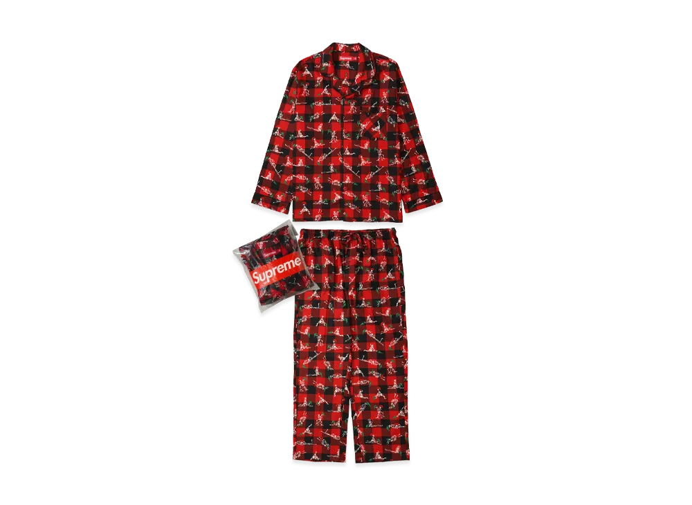 Supreme x Hanes Holiday Pajama Set "Plaid"