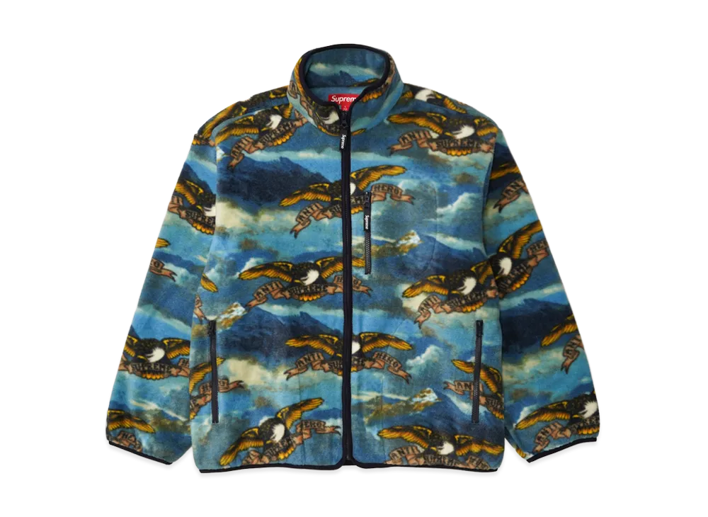 シュプリーム x アンタイヒーロー フリース ジャケット "マルチ"