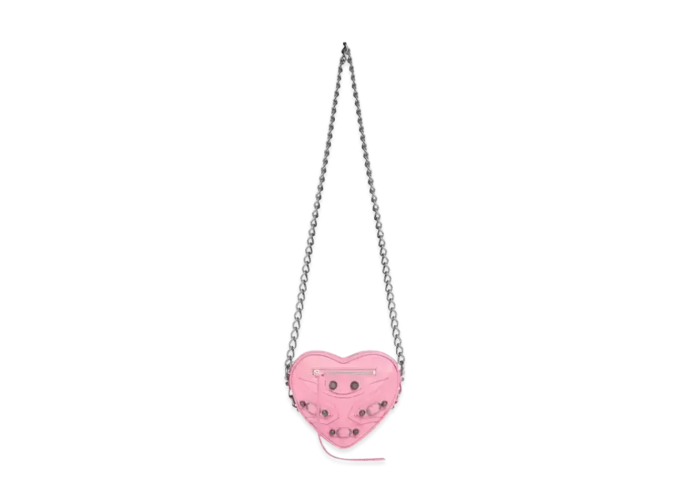 BALENCIAGA Le Cagole Heart Mini Bag "Pink"