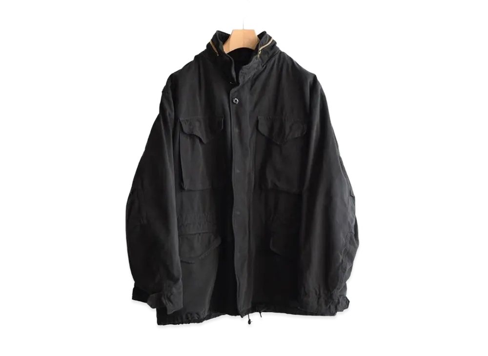 COMOLI 25AW Garment Dyed M65 Jacket "Black"