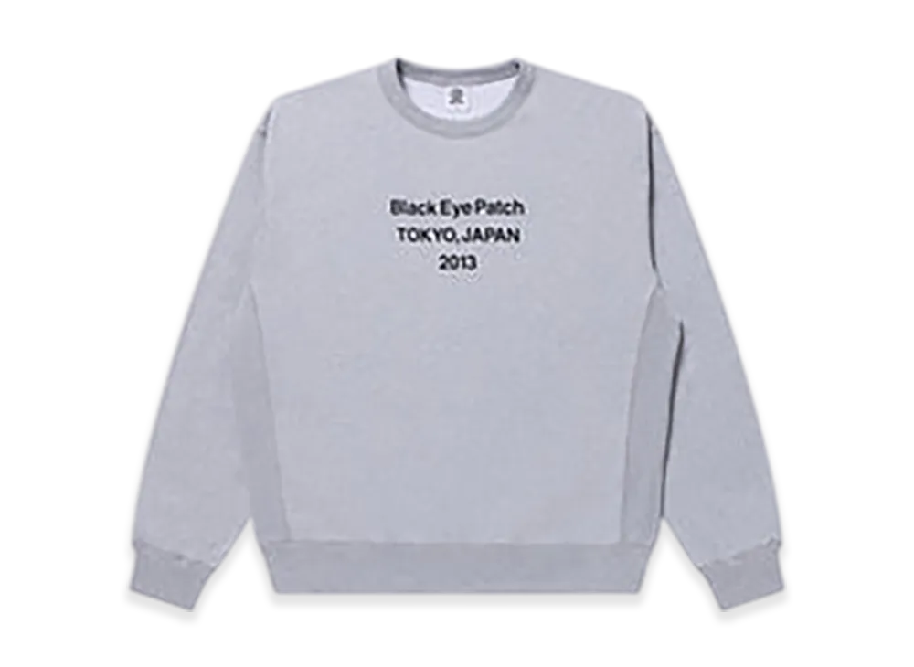 BlackEyePatch Brand Origin Crew Sweat "Heather Gray"