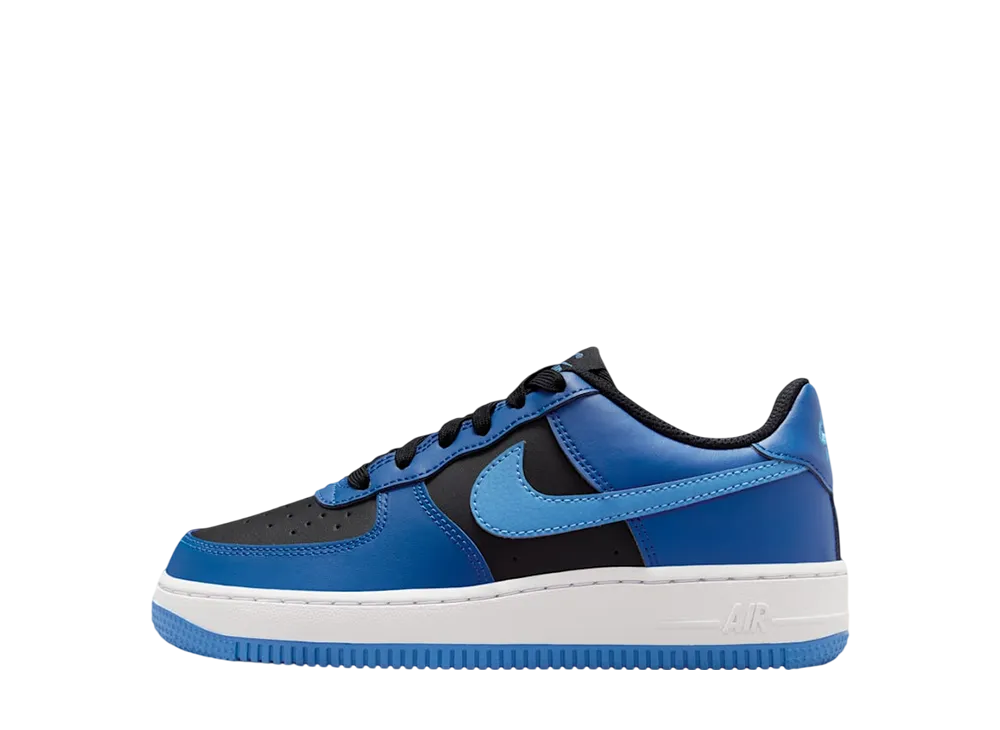 Nike GS Air Force 1 "Black/Court Blue/White/Dutch Blue"