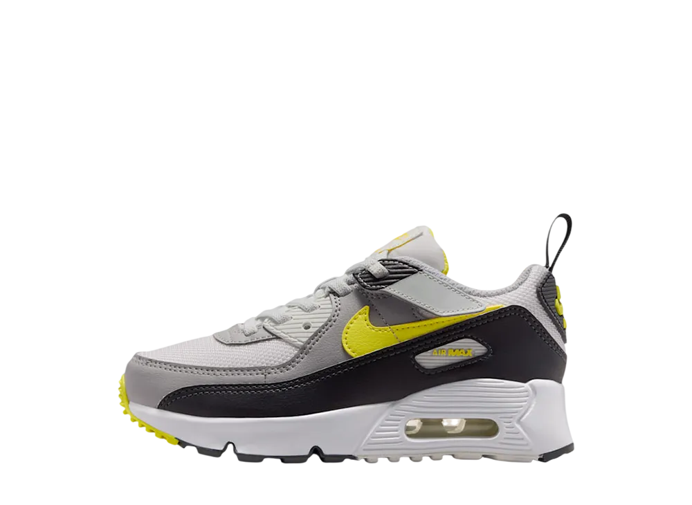 Nike PS Air Max 90 EasyOn "Off White/Smoke Grey/Sonic Yellow"