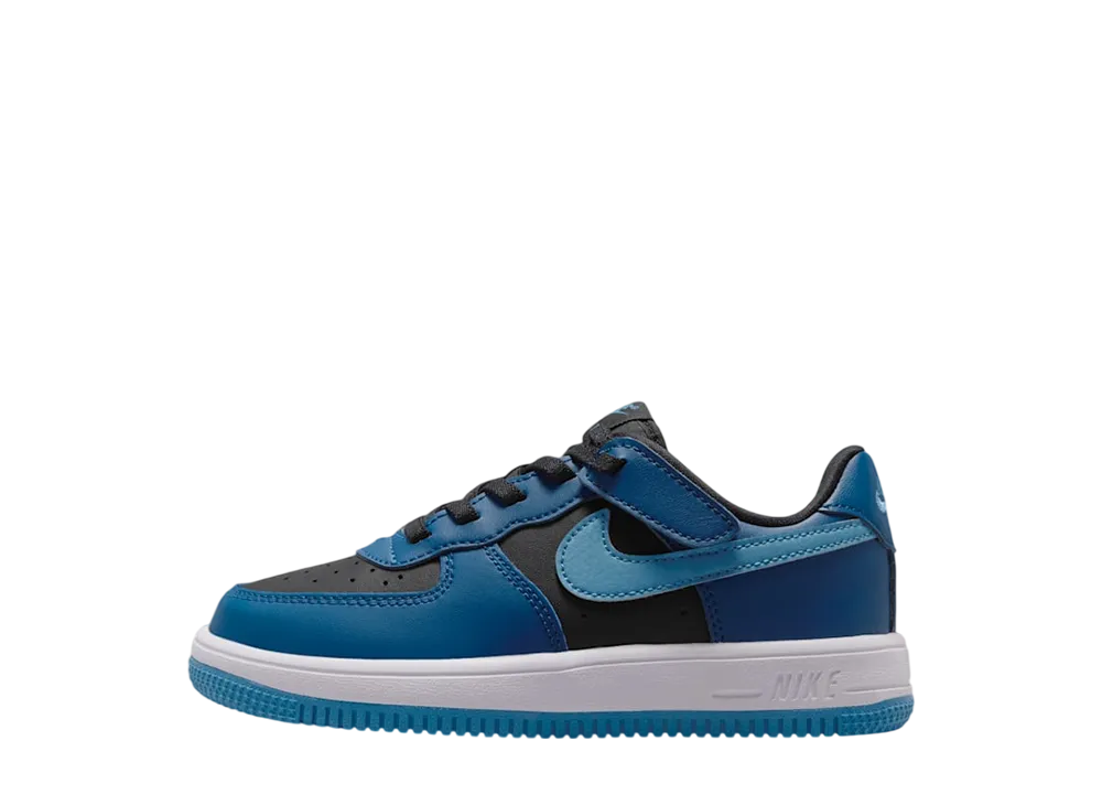 ナイキ PS フォース1 ロー イージーオン "ブラック/コートブルー" (キッズ)