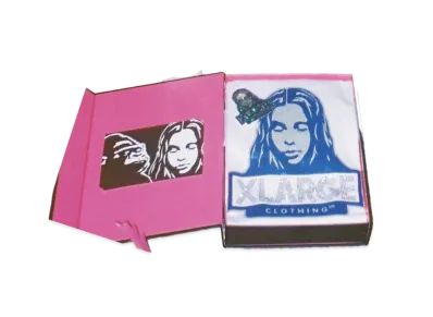 XLARGE x X-girl Glitter And Rhinestone Xlxg Face S/S Tee Limited Box "White"