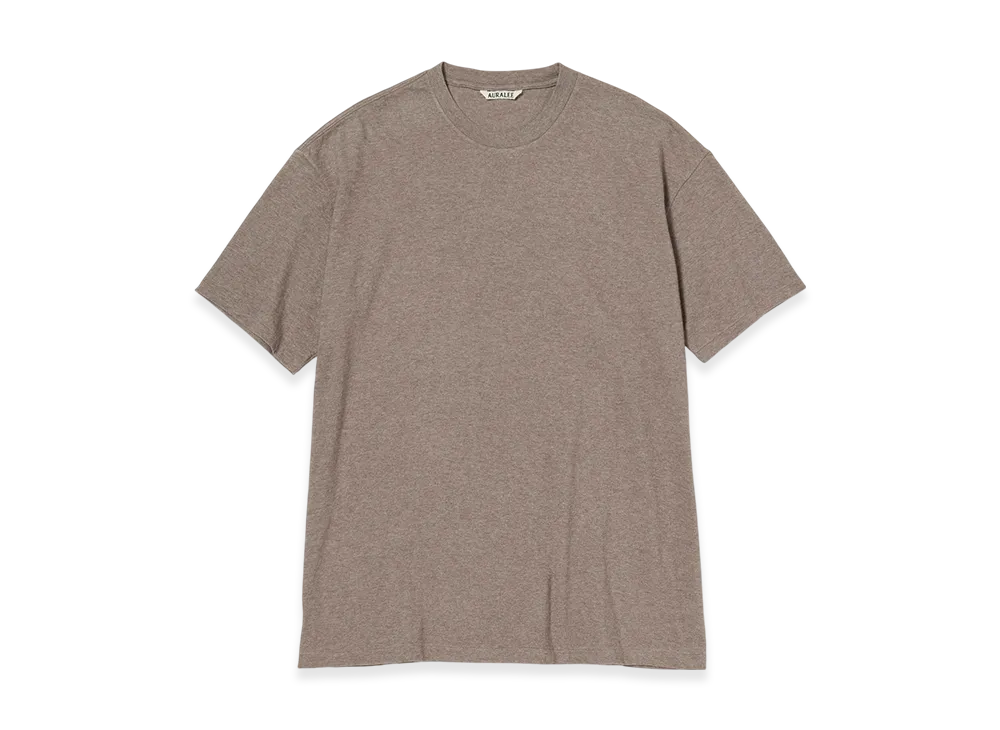 AURALEE Seamless Crew Neck Tee "Top Brown"